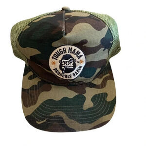 Tough Mama Properly Baked snap back Camo hat